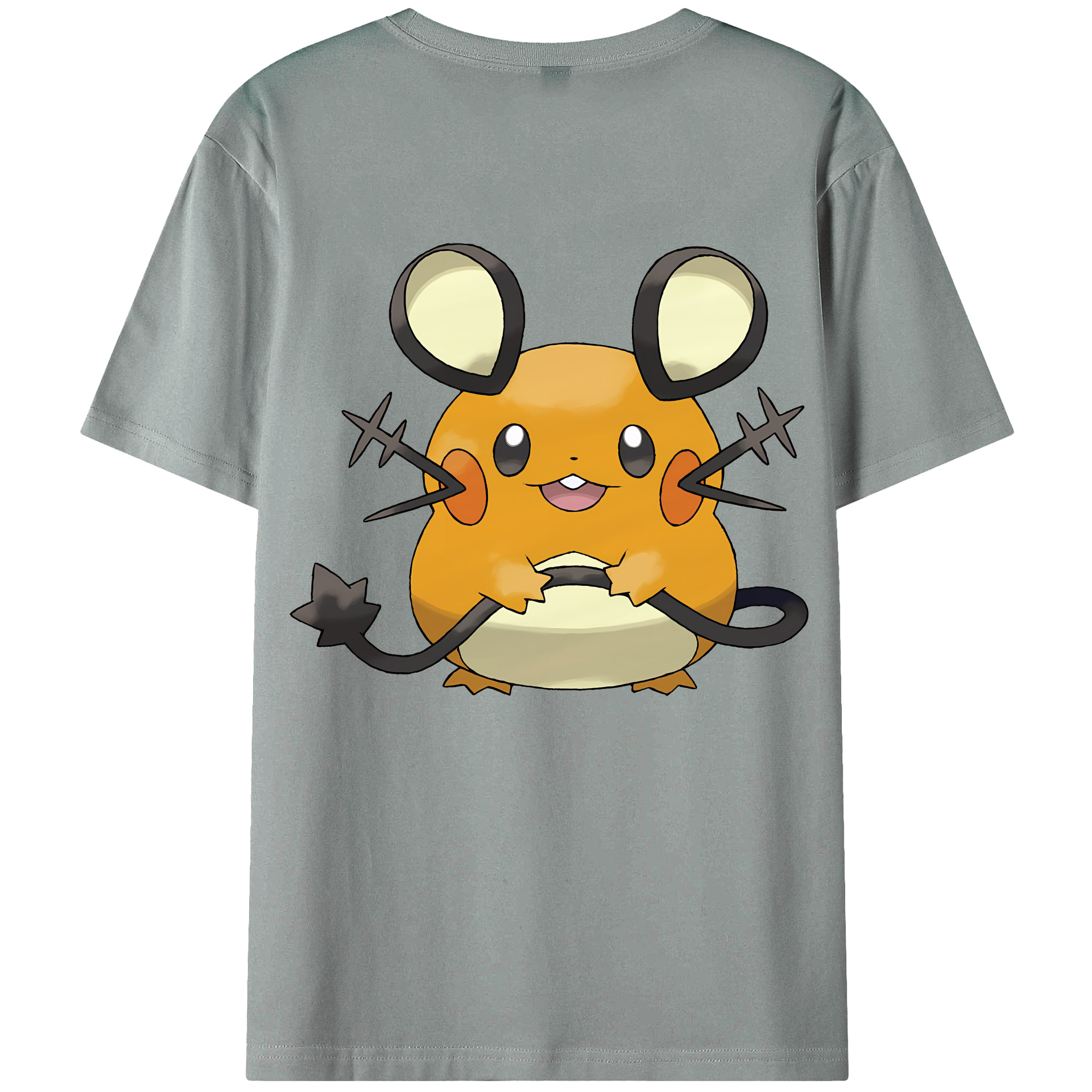 （画像用） ポケットモンスター Pokémon 綿100％ メンズ半袖Tシャツ（バックプリント） 通気性